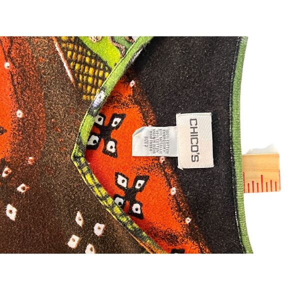 Chico’s cotton embroidering top details - Picture 10 of 11